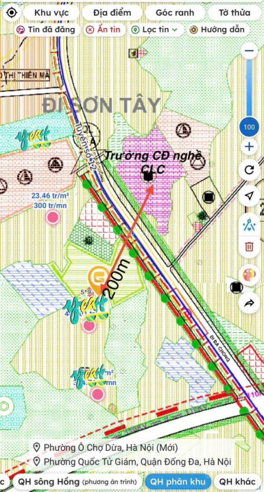 Bán đất Chính Chủ Xã Cổ Đông, Sơn Tây, 30 triệu/100m2 - Đất thổ cư đẹp!