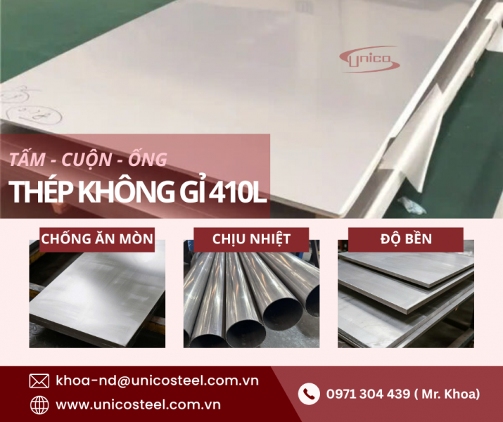 GIẢI PHÁP NHẬP KHẨU THÉP KHÔNG GỈ 410L ĐẶC CHỦNG: PHÔI CHUẨN KỸ THUẬT – TỐI ƯU CHI PHÍ VẬT TƯ DỰ ÁN