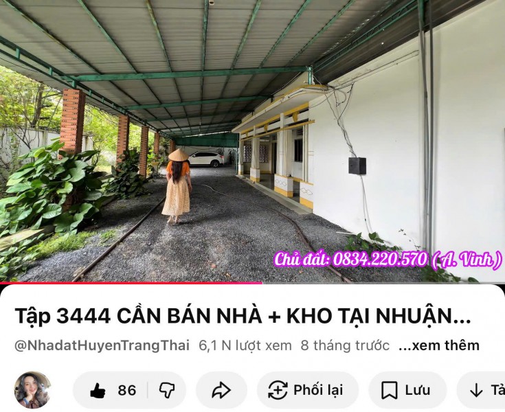 BÁN LỖ HƠN 1 TỶ – NHÀ KHO 1.073M² GẦN VÀNH ĐAI 4 – CỦ CHI – GIÁ 5,6 TỶ (TL)