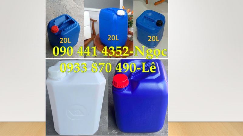 CÓ SX CAN NHỰA 20 LÍT ĐỰNG HÓA CHẤT NGÀNH Y TẾ, MỸ PHẨM, THỰC PHẨM ĐẢM BẢO VỆ SINH, GIÁ HỢP LÝ 