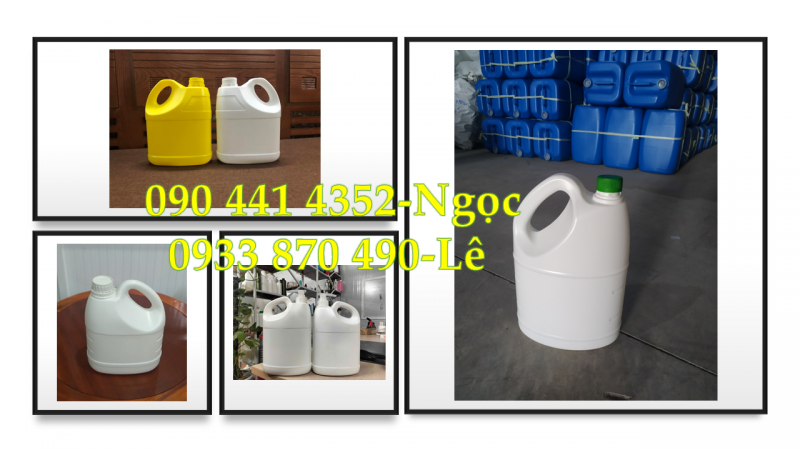 CAN NHỰA 2 LÍT ĐỰNG HÓA CHẤT CHỐNG THẤM, CAN 5 LÍT VUÔNG DÀY CHỐNG ĂN MÒN