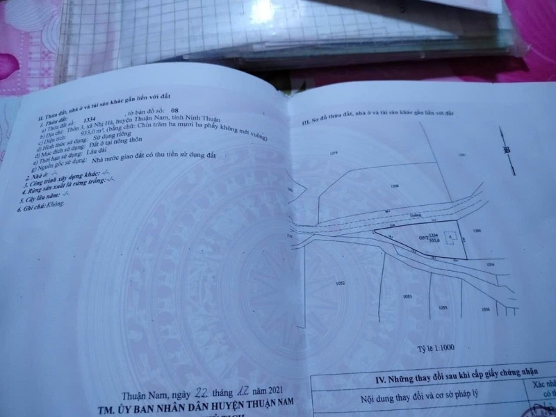 HOT HOT HOT – BÁN GẤP ĐẤT Tại Xã Nhị Hà, Huyện Thuận Nam, Tỉnh Ninh Thuận