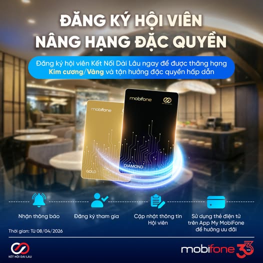 Nhận ngay đặc quyền ưu đãi khi đăng ký hội viên KNDL MobiFone