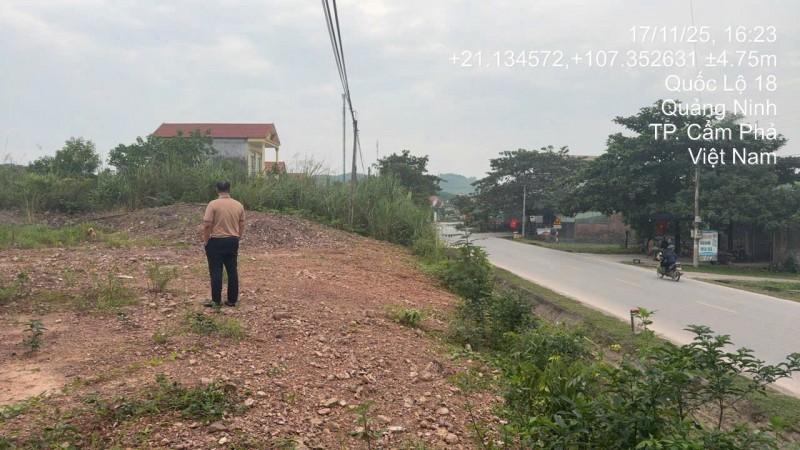 CHÍNh CHỦ CẦN BÁN NHANH ĐẤT MẶT ĐƯỜNG QUỐC LỘ 18 –  XÃ MÔNG DƯƠNG, CẨM PHẢ, QUẢNG NINH