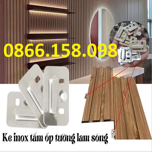 Kẹp inox giữ tấm nhựa ốp tường giá rẻ tại Hà Nội