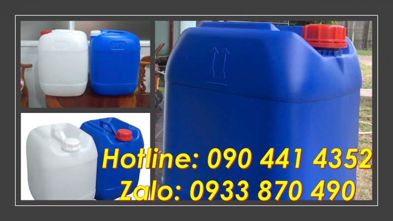 Can nhựa 20 lít đựng thuốc trừ sâu, can nhựa 25 lít, giá can nhựa 30 lít vuông