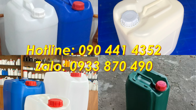 Can nhựa 20 lít đựng thuốc trừ sâu, can nhựa 25 lít, giá can nhựa 30 lít vuông