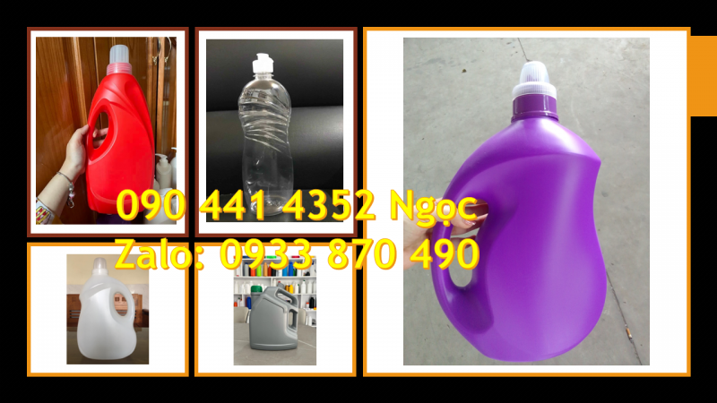 Can nhựa 1 lít đựng hóa chất chống mất mùi nhanh, can nhựa 2 lít đựng nước rửa chén