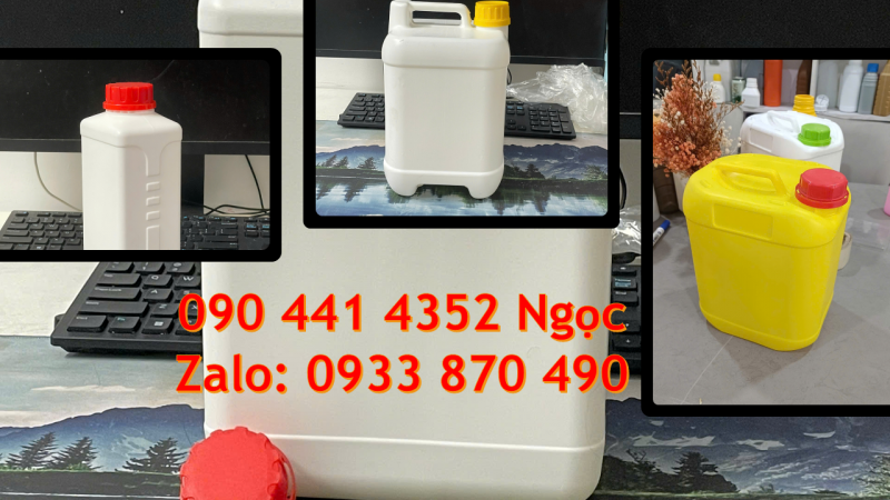 Can nhựa 1 lít đựng hóa chất chống mất mùi nhanh, can nhựa 2 lít đựng nước rửa chén