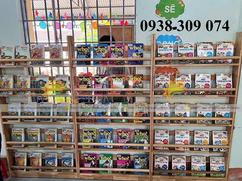 Kệ sách montessori ,kệ sách mầm non chất lượng cao