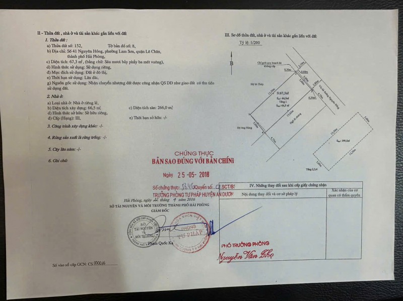 BÁN NHÀ 7 TẦNG NGUYÊN HỒNG – LÊ CHÂN – LÔ GÓC – THANG MÁY – 9,9 TỶ