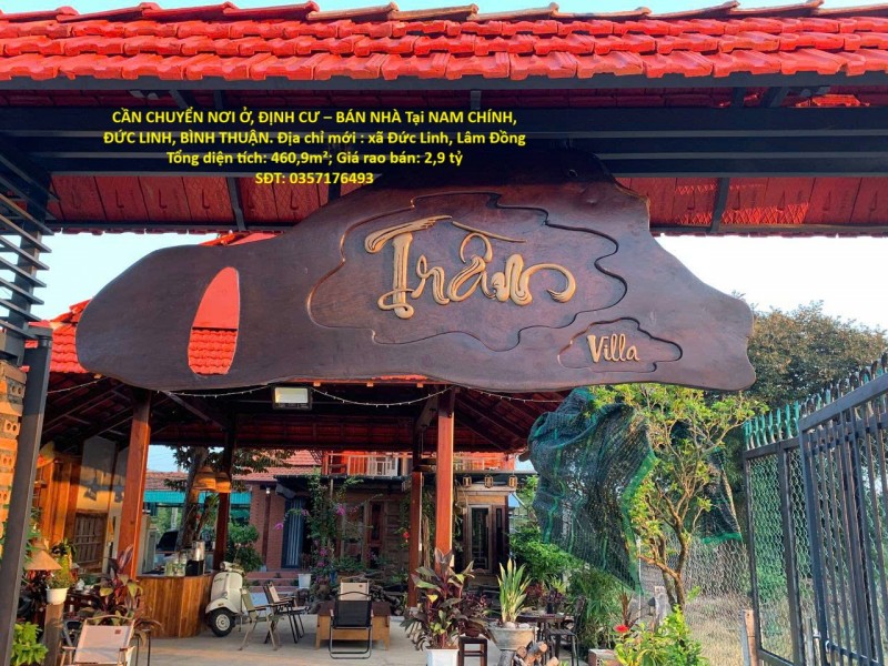 CẦN CHUYỂN NƠI Ở, ĐỊNH CƯ – BÁN NHÀ Tại NAM CHÍNH, ĐỨC LINH, BÌNH THUẬN