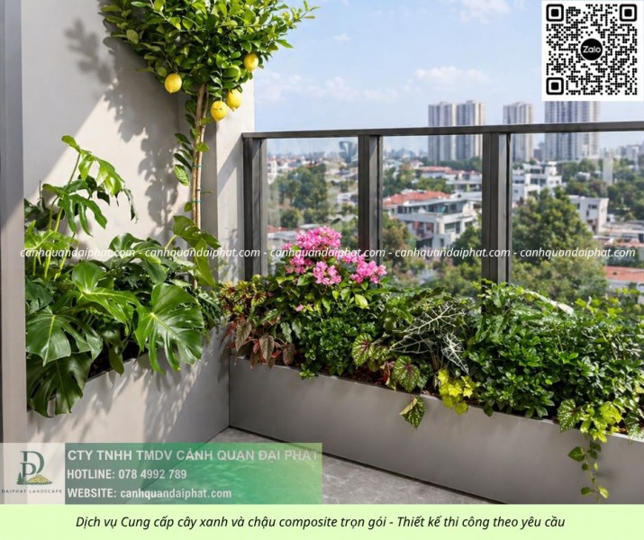 THI CÔNG CHẬU COMPOSITE SÂN VƯỜN GIÁ RẺ TP.HCM – CUNG CẤP CÂY CẢNH TRỌN GÓI