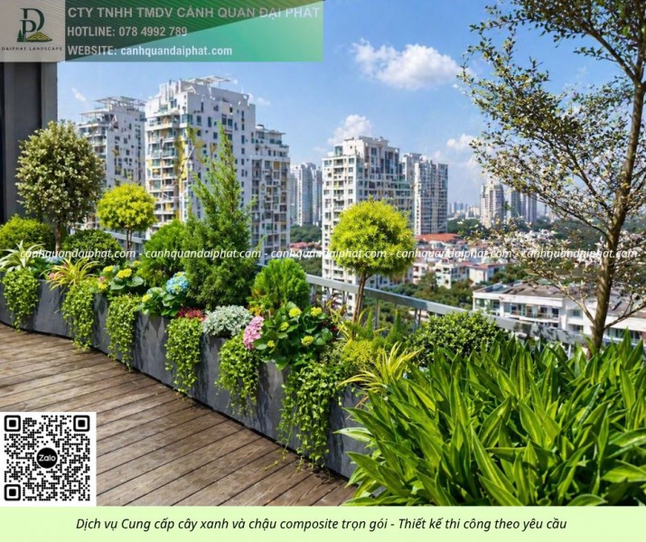 THI CÔNG CHẬU COMPOSITE SÂN VƯỜN GIÁ RẺ TP.HCM – CUNG CẤP CÂY CẢNH TRỌN GÓI