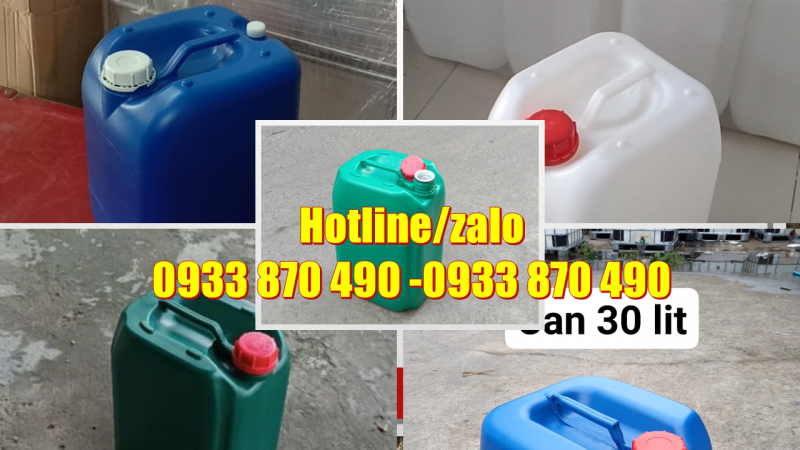 Can nhựa 30 lít đựng dầu mỏ, can 25 lít vuông đựng dầu khí, can 20 lít đựng chất khoáng sản 