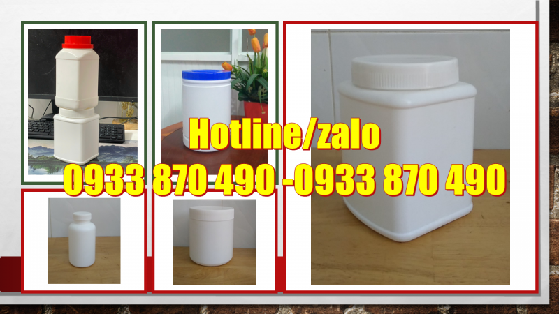 Hủ nhựa 500g có sẵn nắp garenti, hủ nhựa 1 ký đựng bột nắp có sẵn màng nhôm 