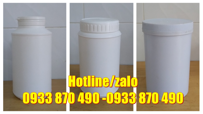 Hủ nhựa 500g có sẵn nắp garenti, hủ nhựa 1 ký đựng bột nắp có sẵn màng nhôm 