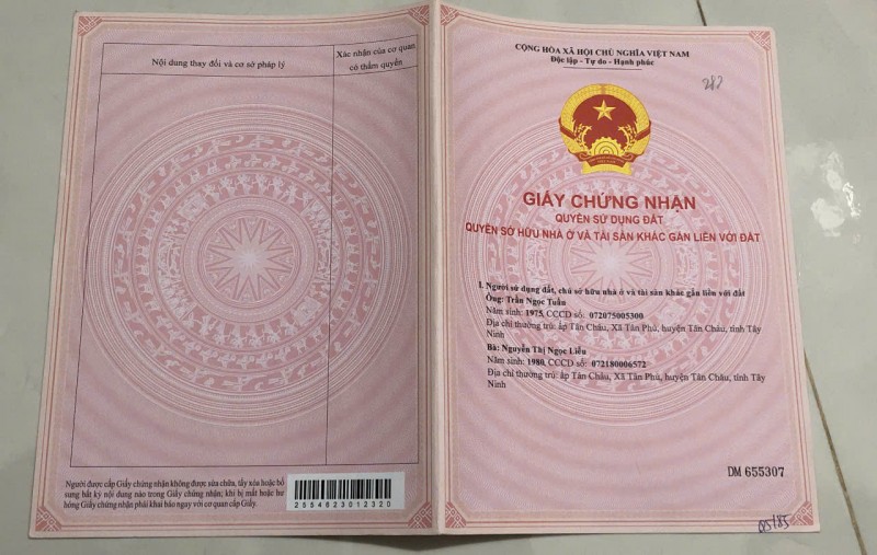Ht 2.5 tỷ Bán gấp nền đất tại xã Tân Phú tỉnh Tây Ninh