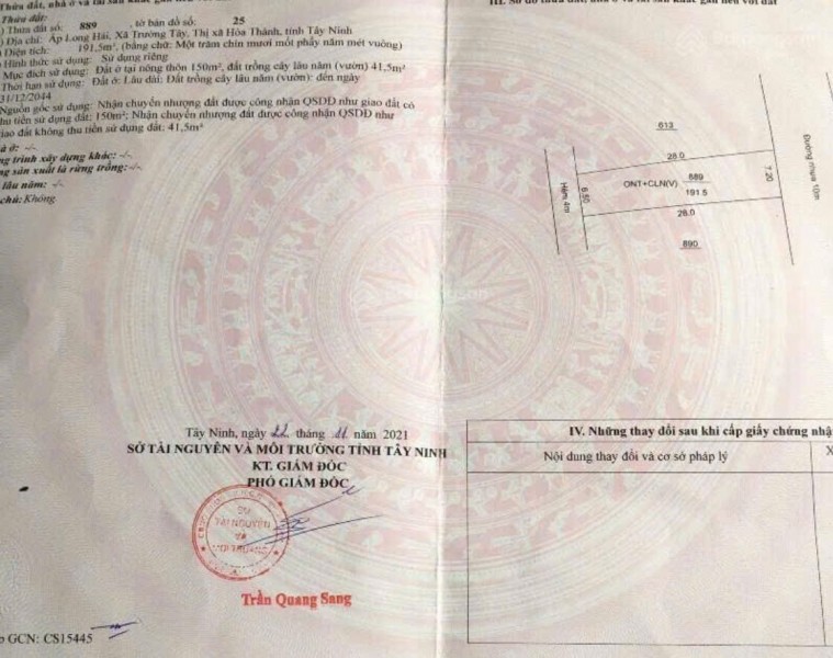 ĐẤT MẶT TIỀN  ĐẸP – CHÍNH CHỦ CẦN Bán Đất Đường Ngô Quyền, Thị trấn Hòa Thành, Huyện Hòa Thành, Tây
