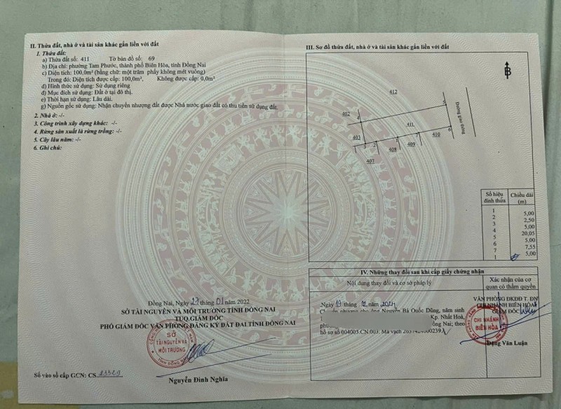 ĐẦU TƯ SINH LỜI - Chính Chủ Bán Lô Đất MẶT TIỀN Đường Phường Tam Phước, Biên Hòa, Đồng Nai