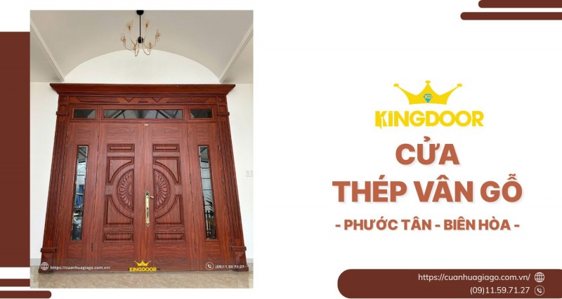 Cửa Thép Vân Gỗ Tại Phước Tân, Biên Hòa | Giá Tốt, Lắp Nhanh