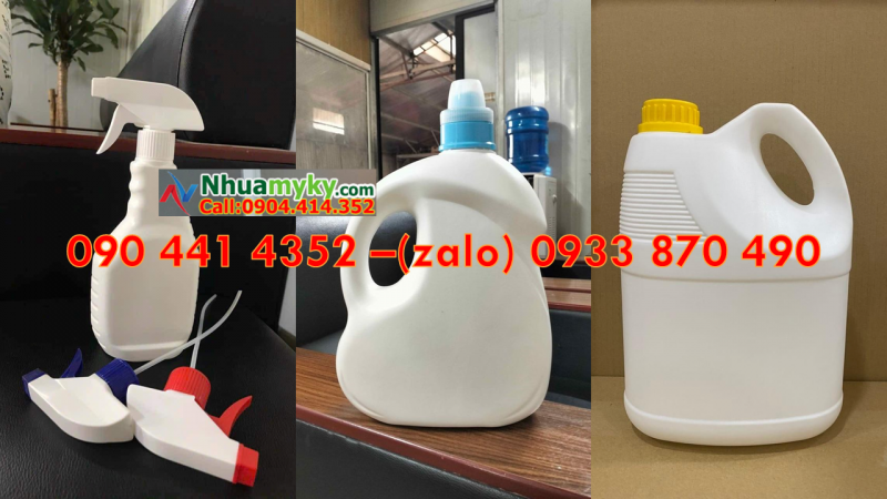 SX can nhựa 2 lít tròn, can nhựa 3.8 lít đựng hương liệu làm nước lau sàn 