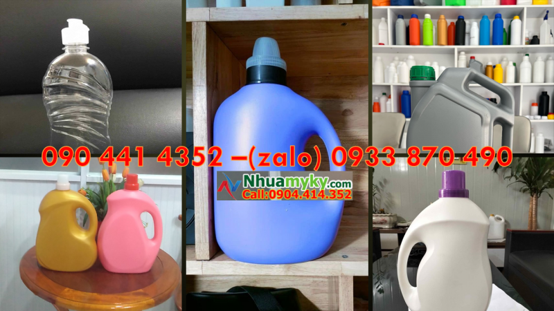 SX can nhựa 2 lít tròn, can nhựa 3.8 lít đựng hương liệu làm nước lau sàn 
