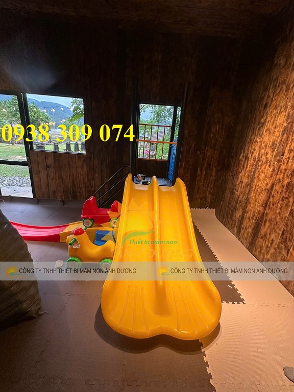 Cầu trượt máng đôi ngoài trời giá rẻ,cầu trượt ngoài trời