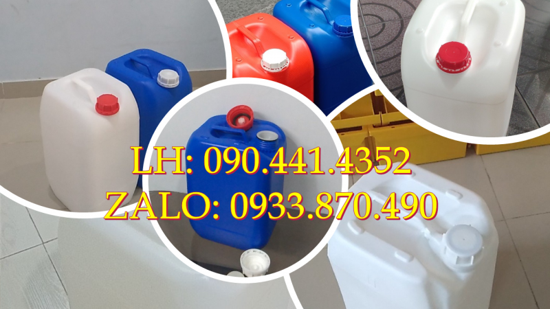 Can nhựa 30 lít tại Bình Chánh, can 25 lít đựng hóa chất tại Bình Tân