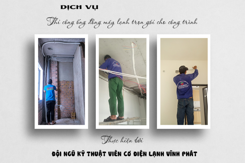 Thi công ống âm tường là gì? Dịch vụ thi công ống đồng uy tín cho các thương hiệu