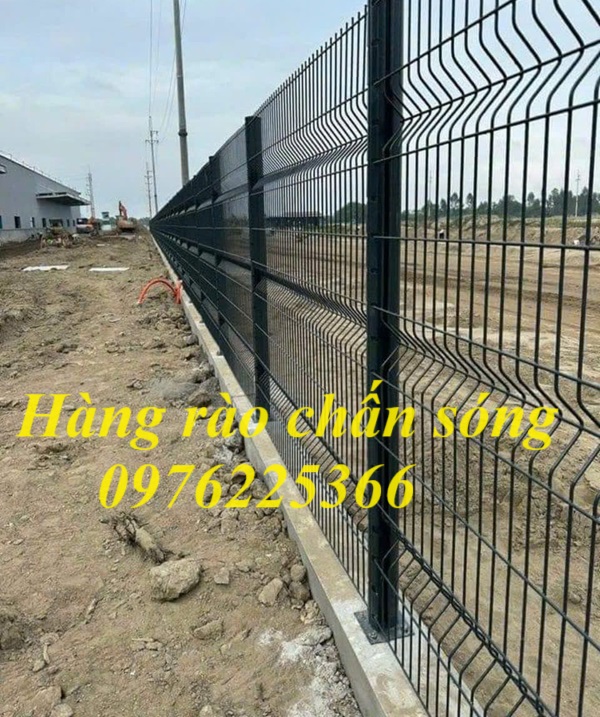 Hàng rào lưới chắn sóng mạ kẽm sơn tĩnh điện