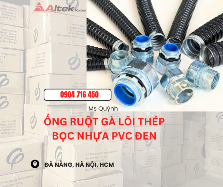 Ống ruột gà lõi thép phi 13,16,32,39,42 Đà Nẵng, Hà nội, Bắc ninh, Bắc Giang, Hà Tĩnh, Gia Lai,