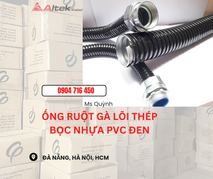 Ống ruột gà lõi thép phi 13,16,32,39,42 Đà Nẵng, Hà nội, Bắc ninh, Bắc Giang, Hà Tĩnh, Gia Lai,