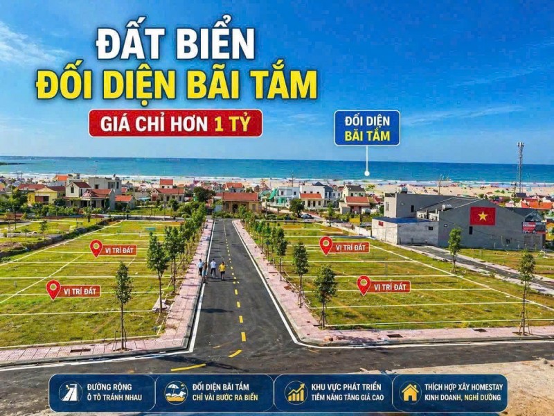 TIỀM NĂNG X3 – CHỈ 1 TỶ 3 CHO LÔ ĐẤT TRỤC KINH DOANH BIỂN TẠI ĐẤT TÁI ĐỊNH CƯ NAM ĐỊNH