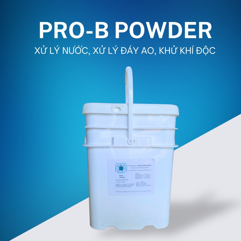 PRO-B POWDER – Men Vi Sinh Thủy Sản Dạng Bột Hỗ Trợ Đường Ruột, Cải Thiện Môi Trường Ao Nuôi