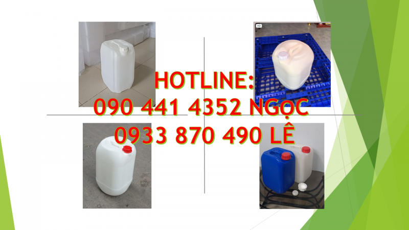 SX can nhựa 20 lít vuông đựng dung môi, can nhựa 25 lít trắng, can 30 lít đựng dầu nhờn 