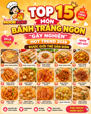 Bánh Tráng Hot Trend 2026 Moonbubu Food