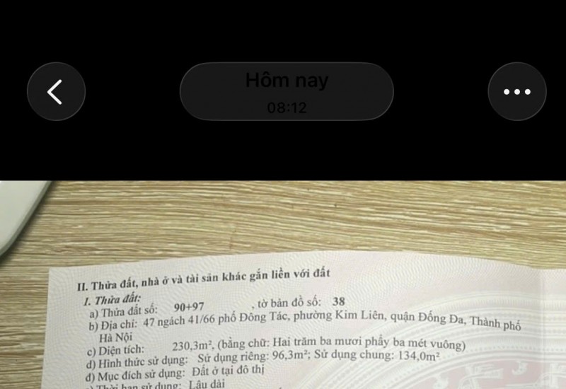 ► CHÍNH CHỦ BÁN NHÀ ĐỐNG ĐA – DIỆN TÍCH LỚN – TRUNG TÂM HIẾM