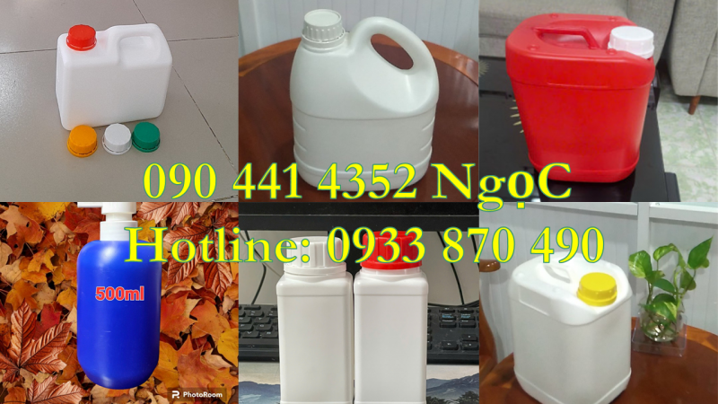 Can nhựa 3.6 lít đựng nước giặt vải trẻ sơ sinh, can nhựa 4 lít đựng hóa chất có vòi ấn 