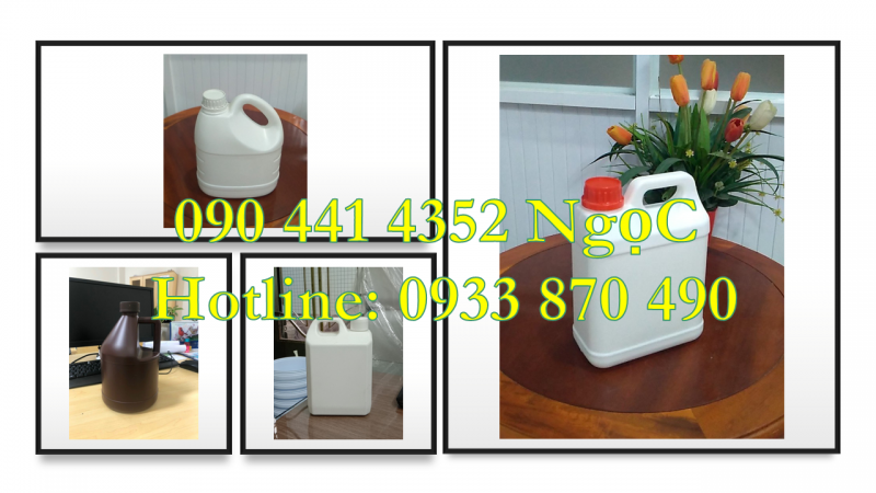 Can nhựa 3.6 lít đựng nước giặt vải trẻ sơ sinh, can nhựa 4 lít đựng hóa chất có vòi ấn 