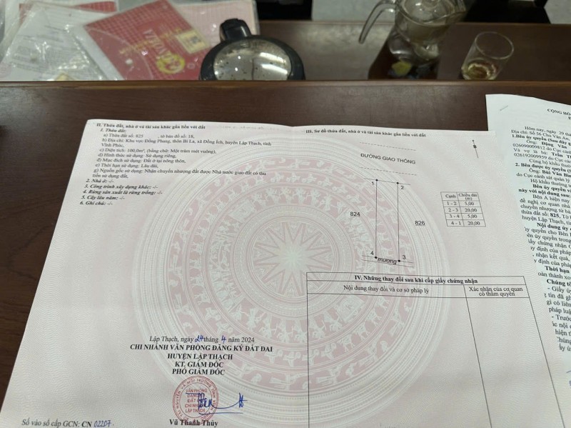 CHÍNH CHỦ BÁN ĐẤT BĂNG 2 CẦU BÌ LA, LẬP THẠCH, VĨNH PHÚC