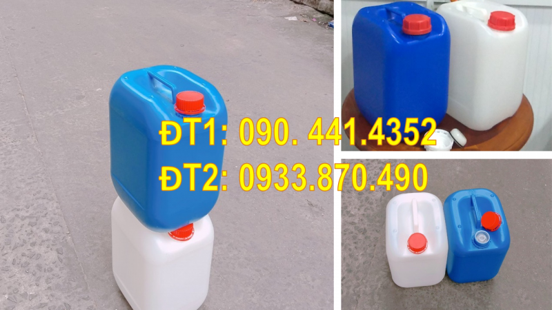 Gía can nhựa 25 lít đựng tá dược bào chế, can nhựa 30 lít đựng hóa chất y tế xét nghiệm 