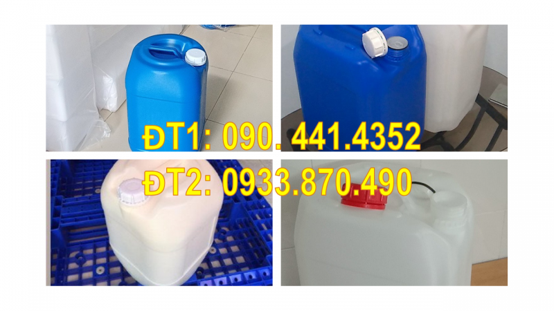 Gía can nhựa 25 lít đựng tá dược bào chế, can nhựa 30 lít đựng hóa chất y tế xét nghiệm 
