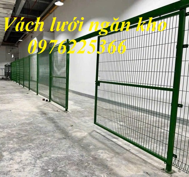 Vách lưới ngăn kho, lưới thép hàn ngăn kho 