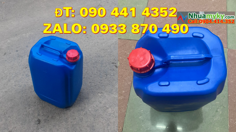 Thùng nhựa 25 lít đựng thuốc tẩy trắng, can nhựa 30 lít đựng thuốc diệt muỗi 