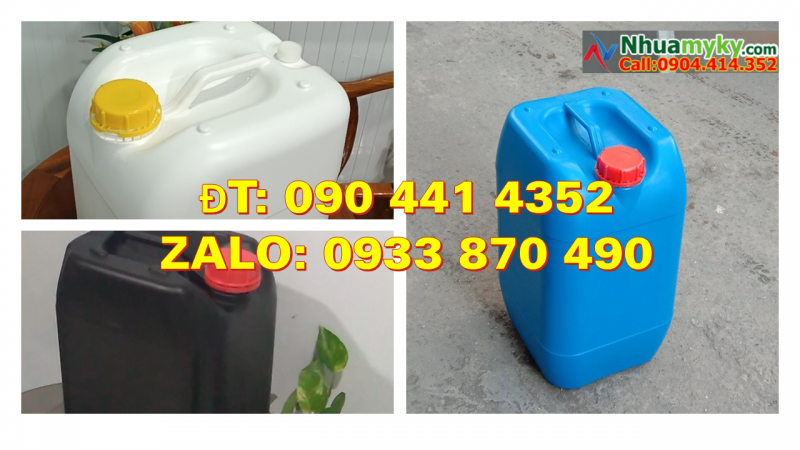 Thùng nhựa 25 lít đựng thuốc tẩy trắng, can nhựa 30 lít đựng thuốc diệt muỗi 