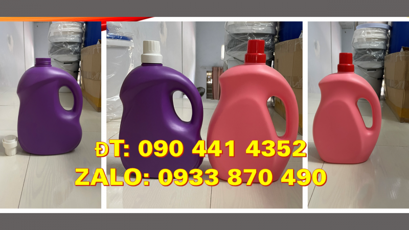 Can nhựa 5 lít đựng dầu dừa, can nhựa vuông 2 lít, can nhựa 1 lít vuông quai 