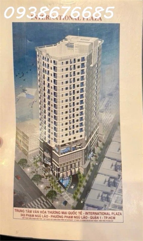 BÁN SIÊU PHẨM INTERNATIONAL PLAZA Đ.PHẠM NGŨ LÃO, QUẬN 1- DT SIÊU LỚN 822M2 NGANG 27M*30M- HDT ĐỀU