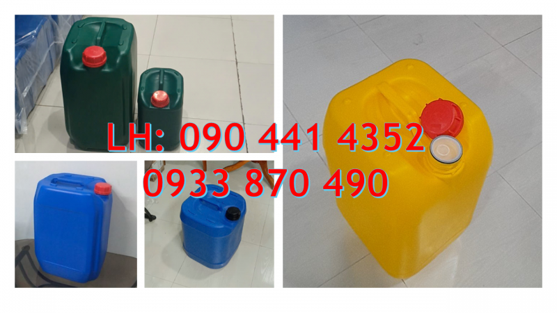 Can nhựa 30 lít đựng hóa chất y tế, can nhựa 30 lít trắng trong 