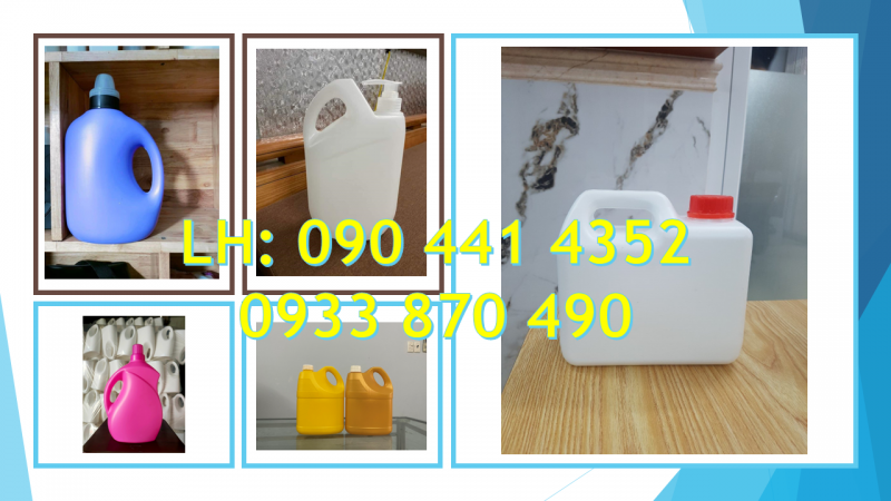 Chuyên cung cấp can nhựa 2 lít vàng, can nhựa 4 lít đựng hóa chất 